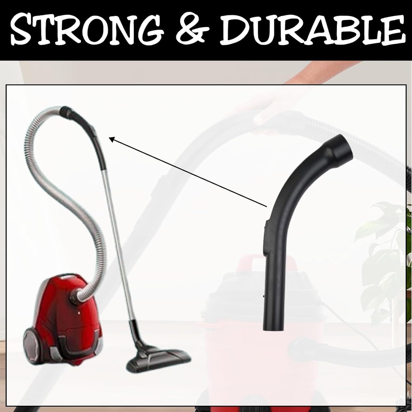 IBBAH Replacement 35mm Plastic Curved Bent Hose Handle