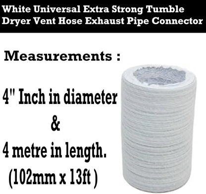 IBBAH Universal 4 Metre (102mm/4 Inch) Tumble Dryer