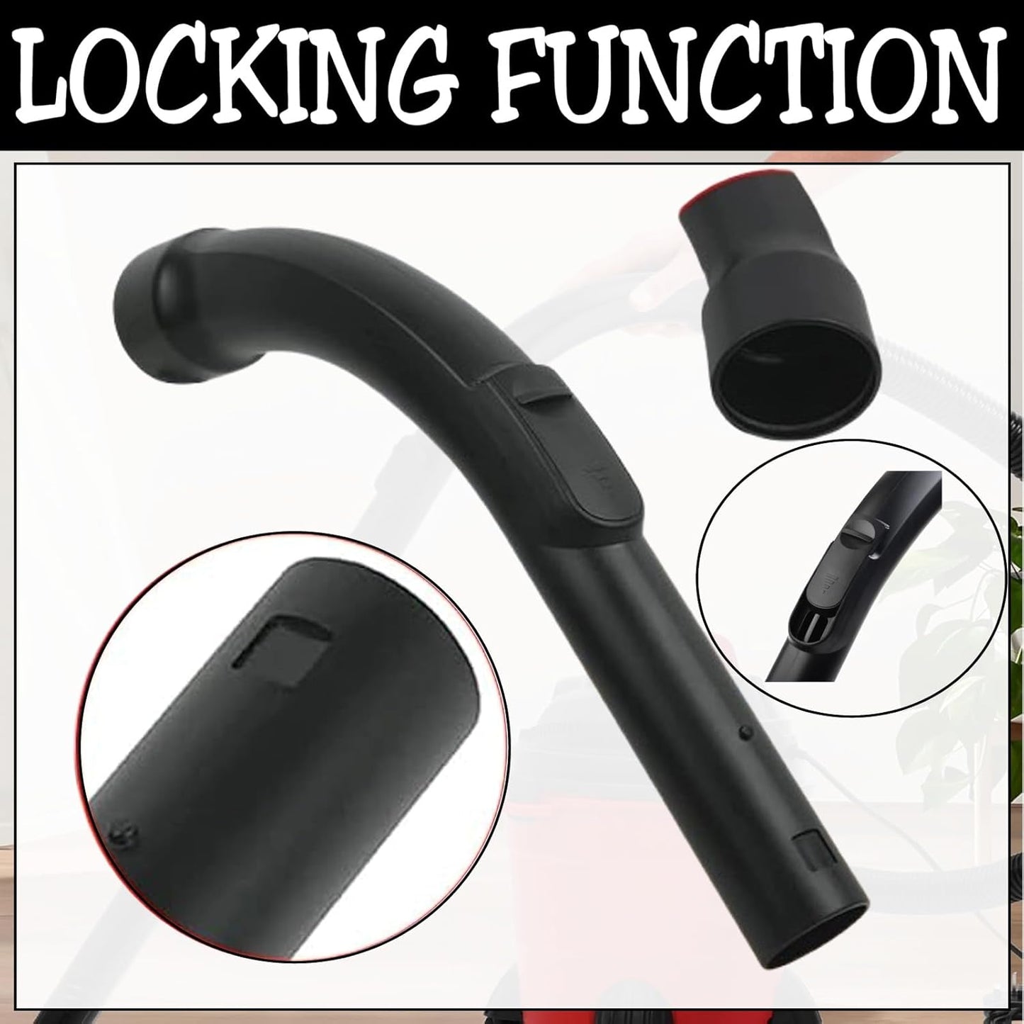 IBBAH Replacement 35mm Plastic Curved Bent Hose Handle